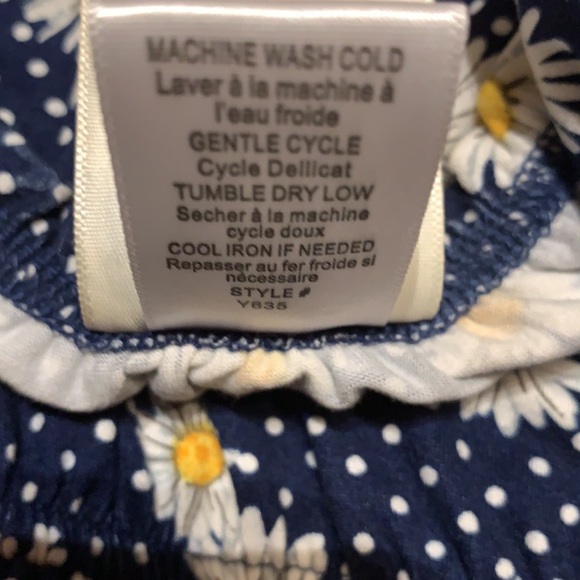 COPY - 🌻Sunflower 🌻navy polka dot shorts romper 6X - Picture 10 of 11